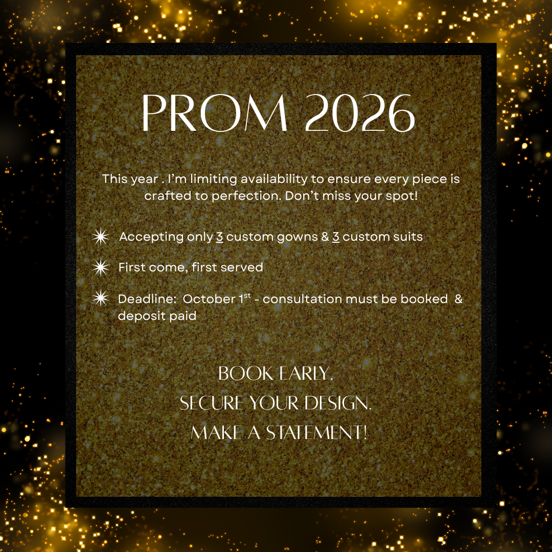 2026 CUSTOM PROM DRESS CONSULTATION